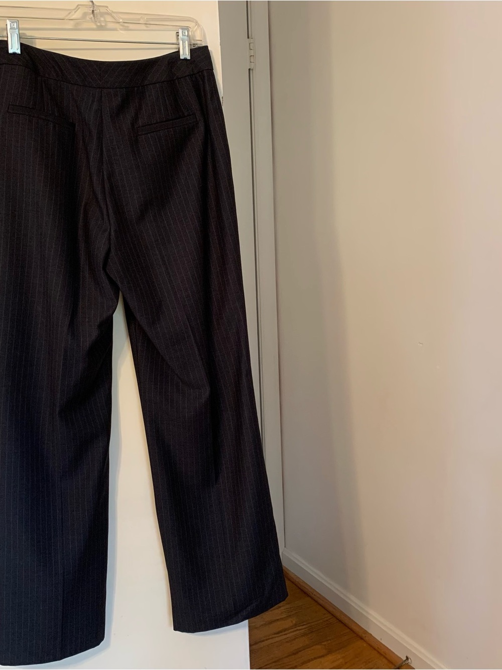 Calvin Klein Black Pinstripe Trousers